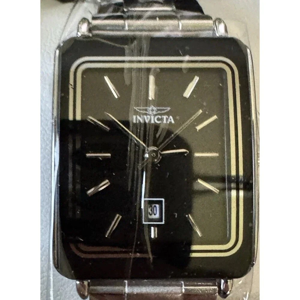 Womens Invicta Celestial Lady 24.5mm Silver Band With Black Quartz Dial